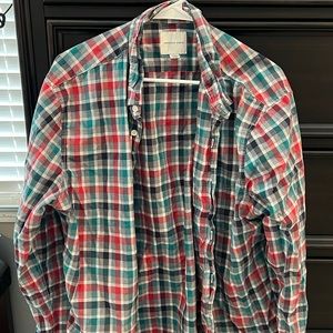 American eagle plaid button down